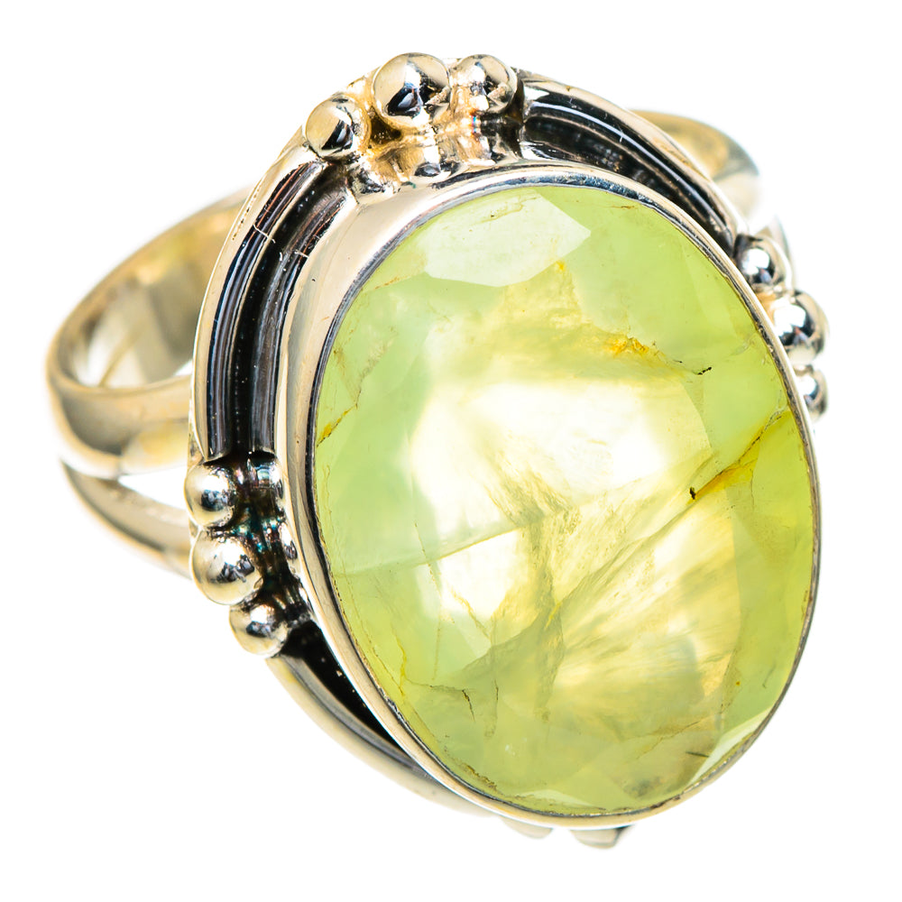 Prehnite Rings handcrafted by Ana Silver Co - RING98241