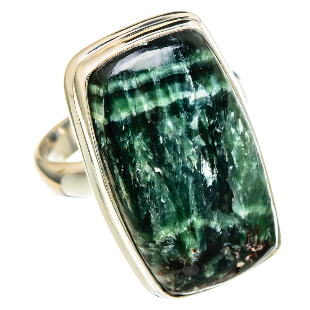 Seraphinite Rings handcrafted by Ana Silver Co - RING98246 - Photo 2