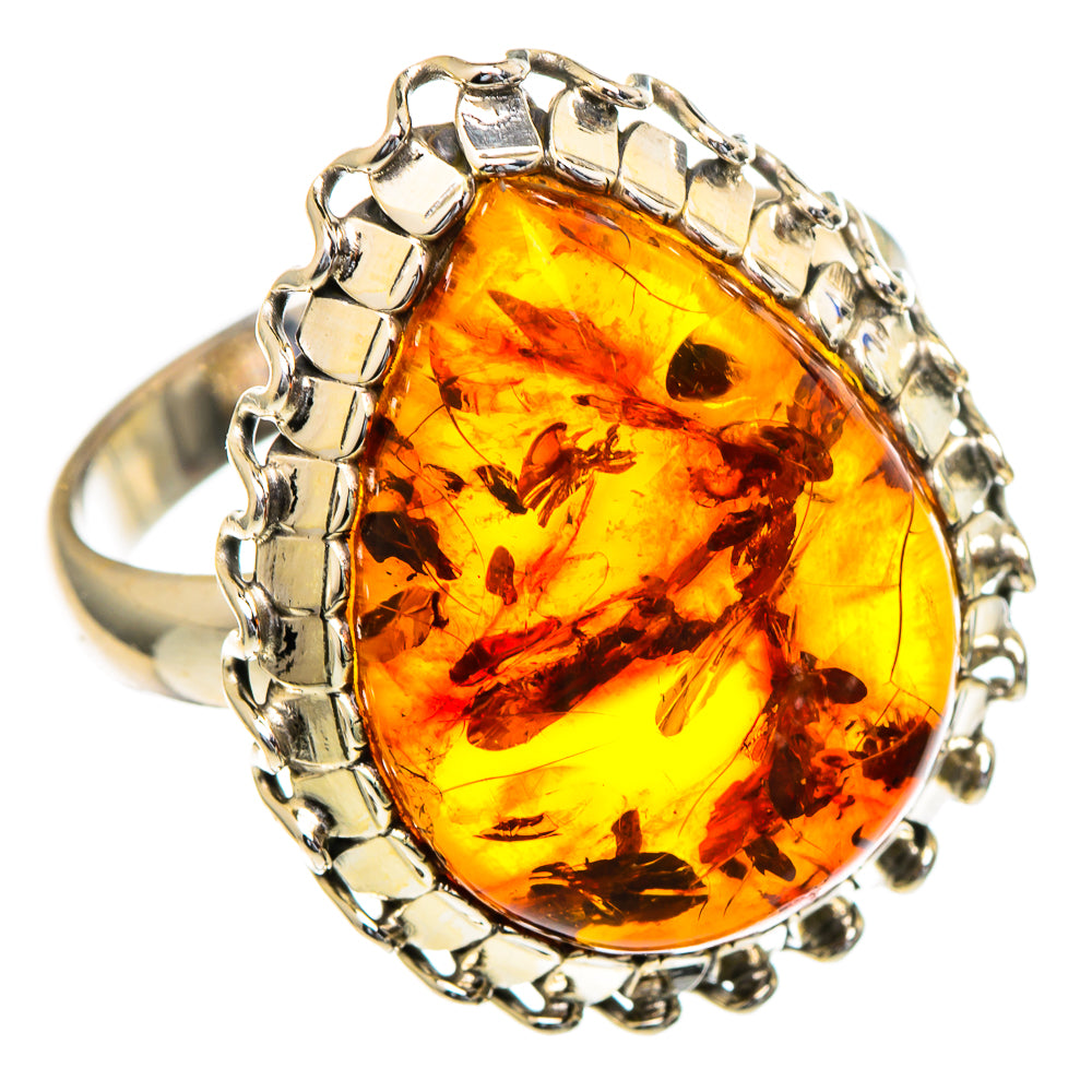Baltic Amber Rings handcrafted by Ana Silver Co - RING98257