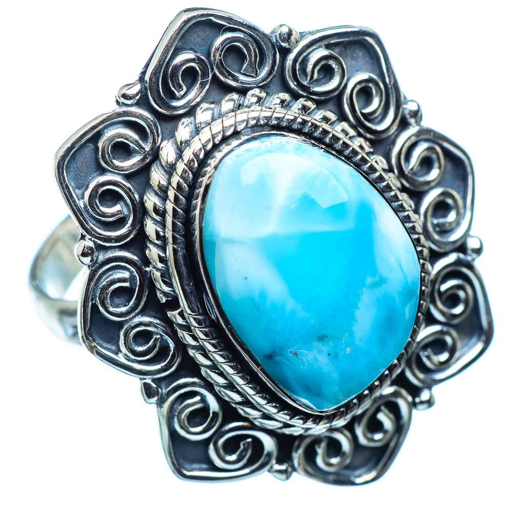 Larimar Rings handcrafted by Ana Silver Co - RING982967