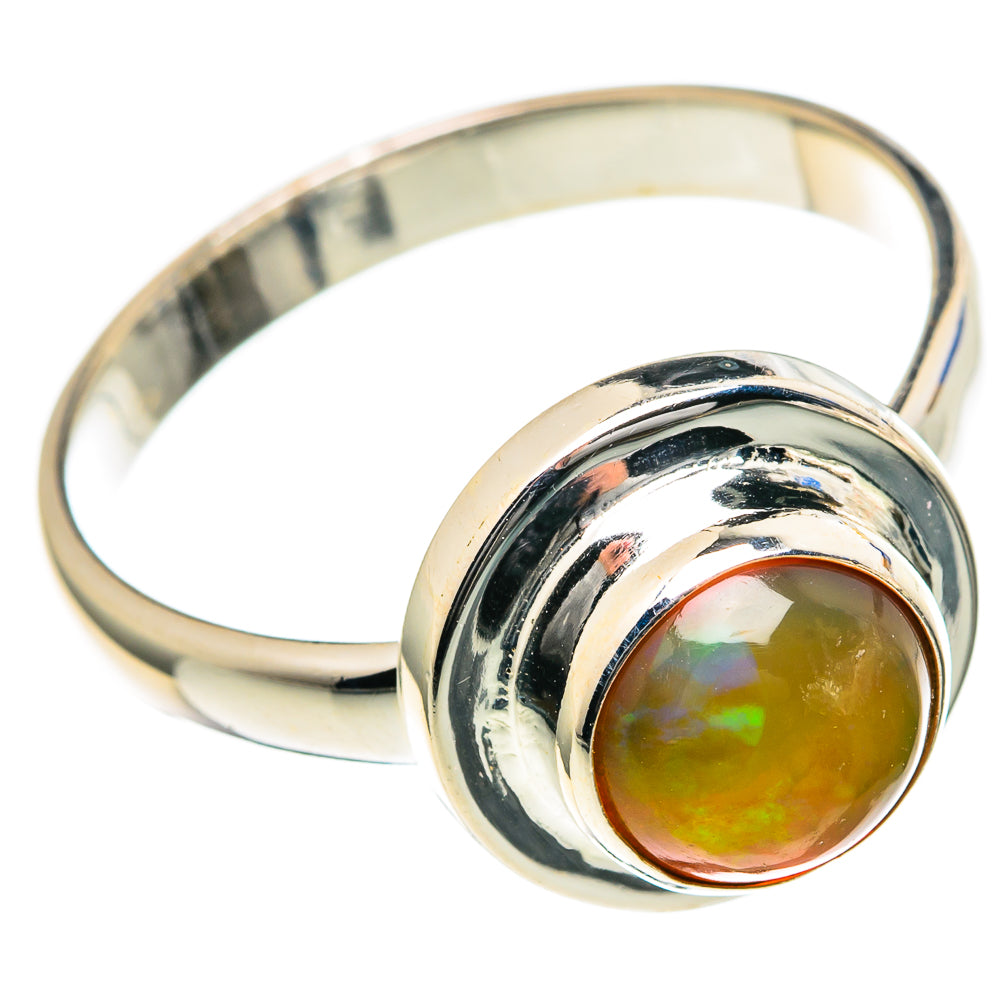 Ethiopian Opal Rings handcrafted by Ana Silver Co - RING98374 - Photo 2