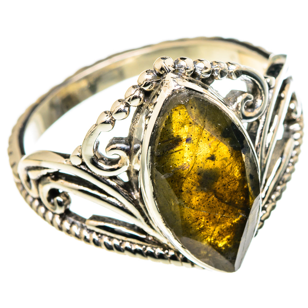 Labradorite Rings handcrafted by Ana Silver Co - RING98379