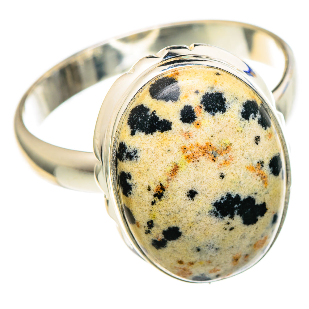 Dalmatian Jasper Rings handcrafted by Ana Silver Co - RING98389 - Photo 2
