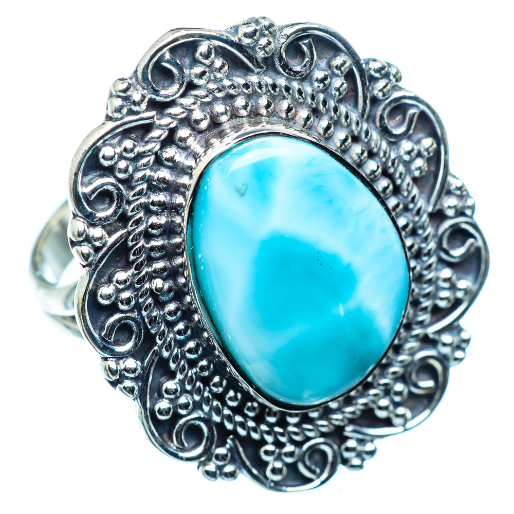 Larimar Rings handcrafted by Ana Silver Co - RING984191