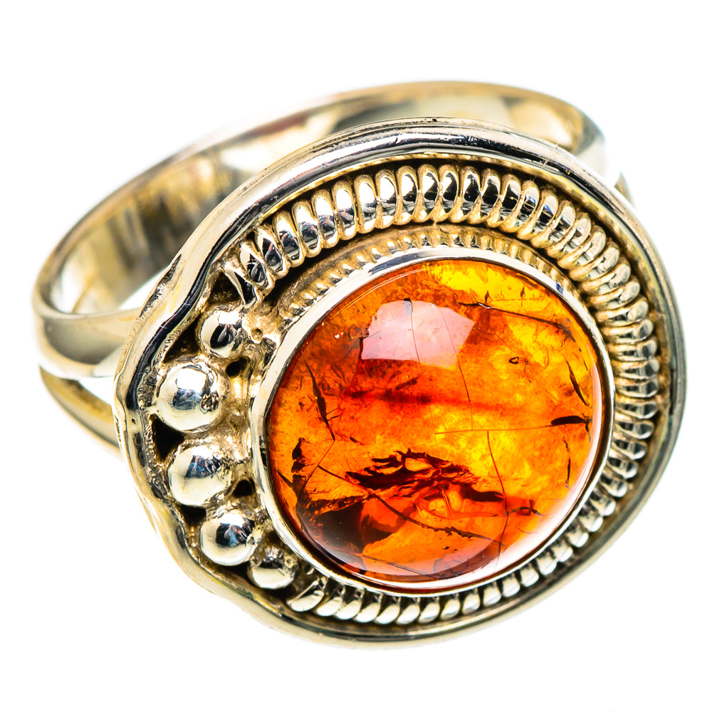 Baltic Amber Rings handcrafted by Ana Silver Co - RING98428