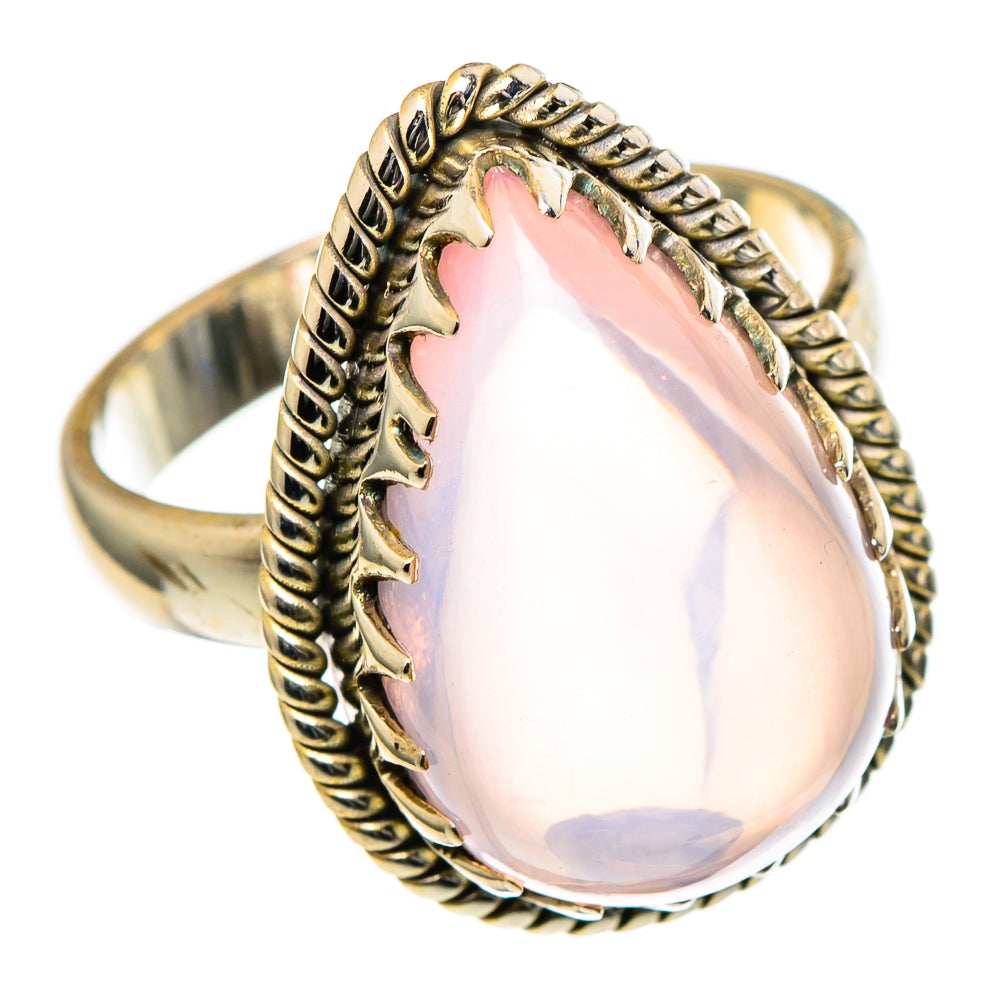 Rose Quartz Rings handcrafted by Ana Silver Co - RING98430