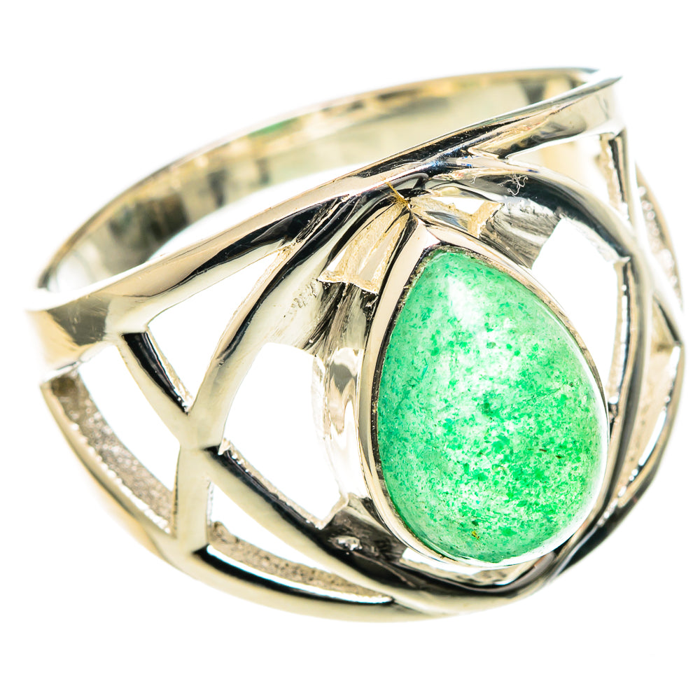 Green Aventurine Rings handcrafted by Ana Silver Co - RING98457