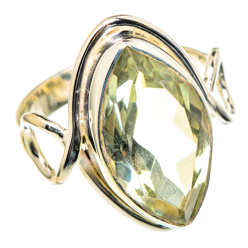 Green Amethyst Rings handcrafted by Ana Silver Co - RING98459