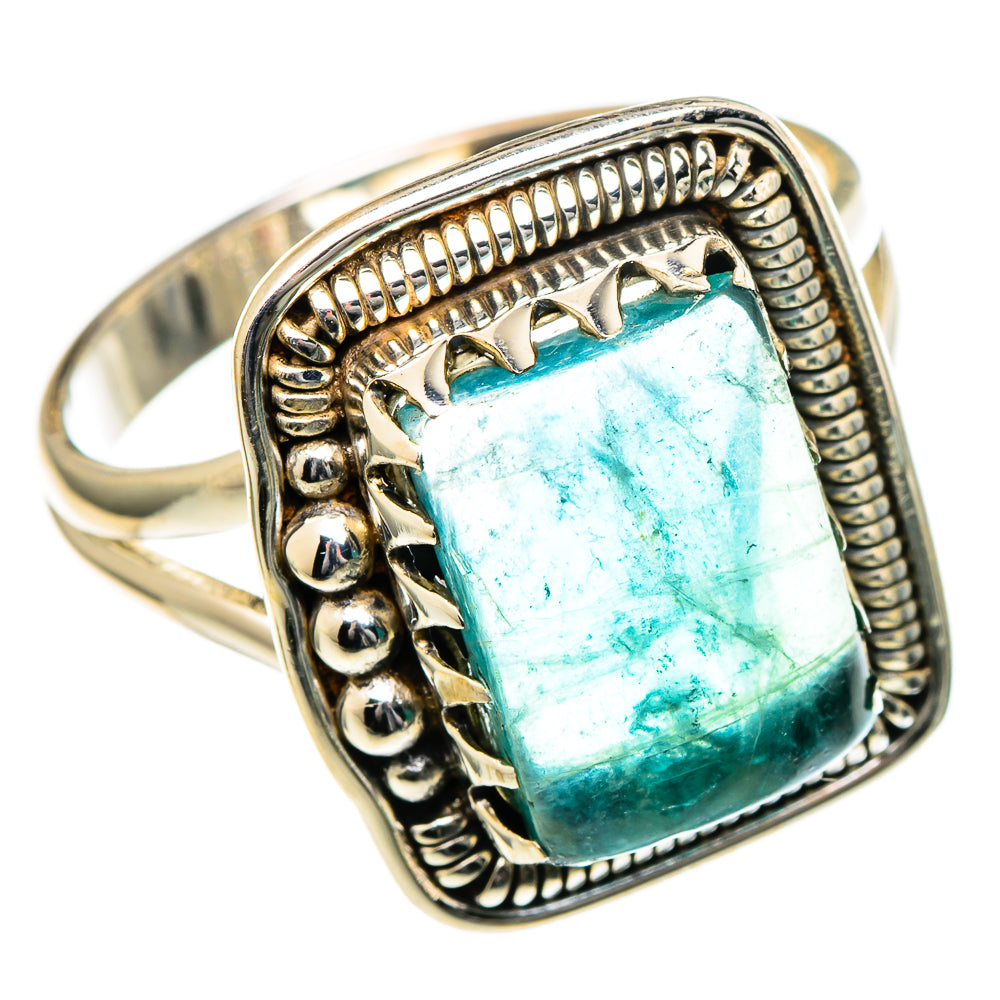 Blue Fluorite Rings handcrafted by Ana Silver Co - RING98484
