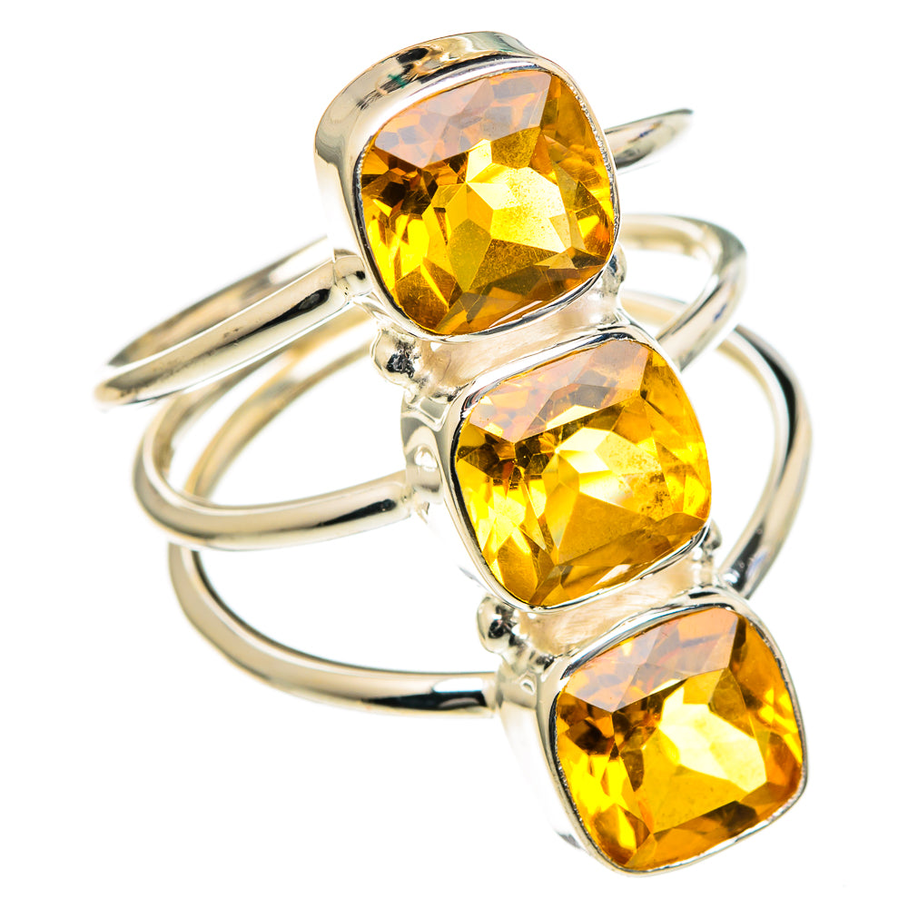 Citrine Rings handcrafted by Ana Silver Co - RING98540