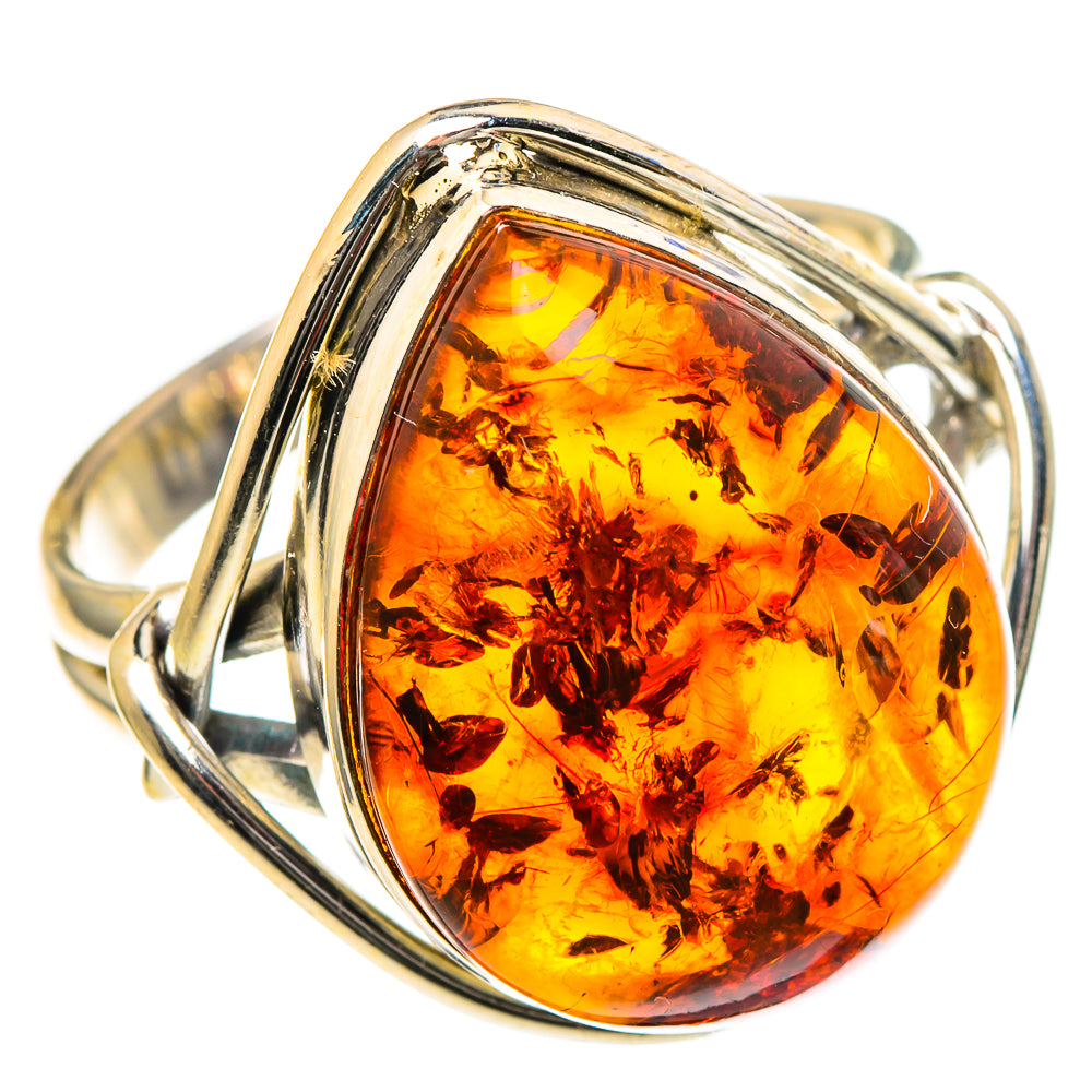 Baltic Amber Rings handcrafted by Ana Silver Co - RING98584
