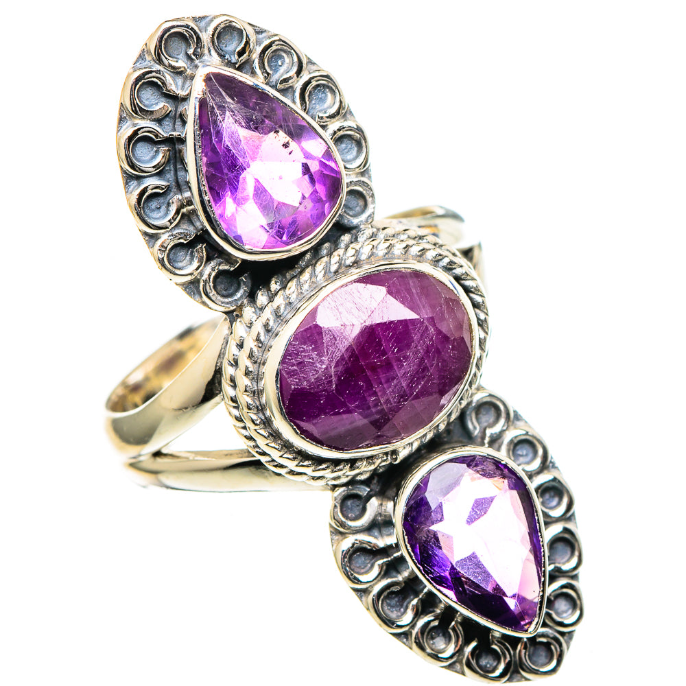 Ruby Rings handcrafted by Ana Silver Co - RING98601