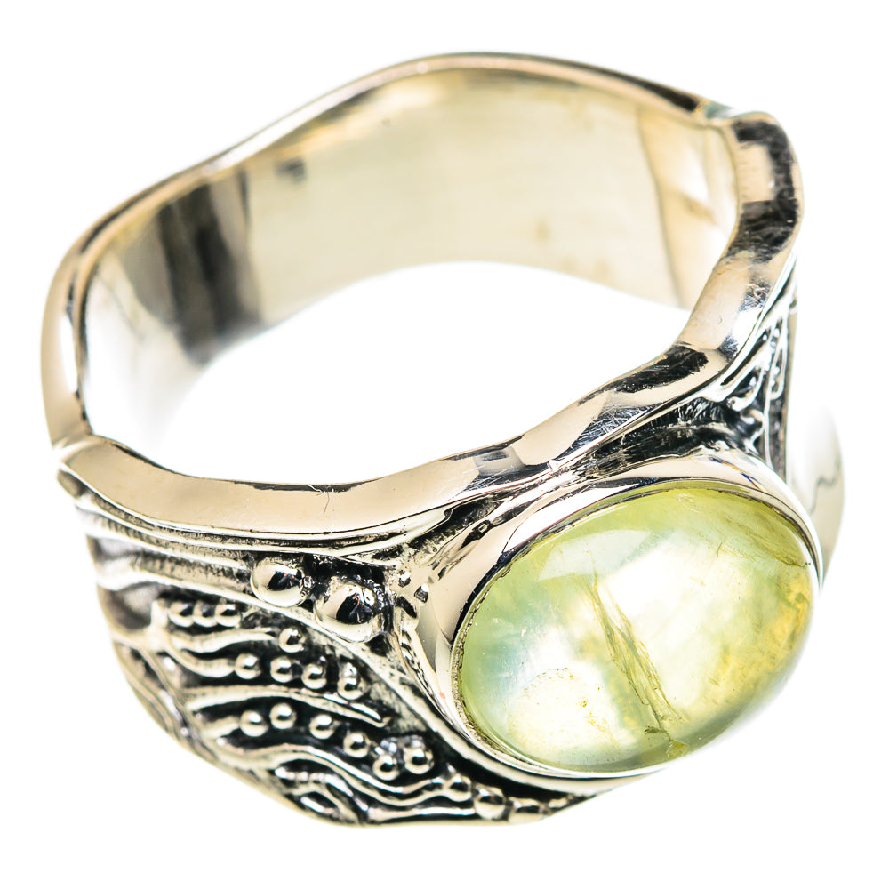 Prehnite Rings handcrafted by Ana Silver Co - RING98611