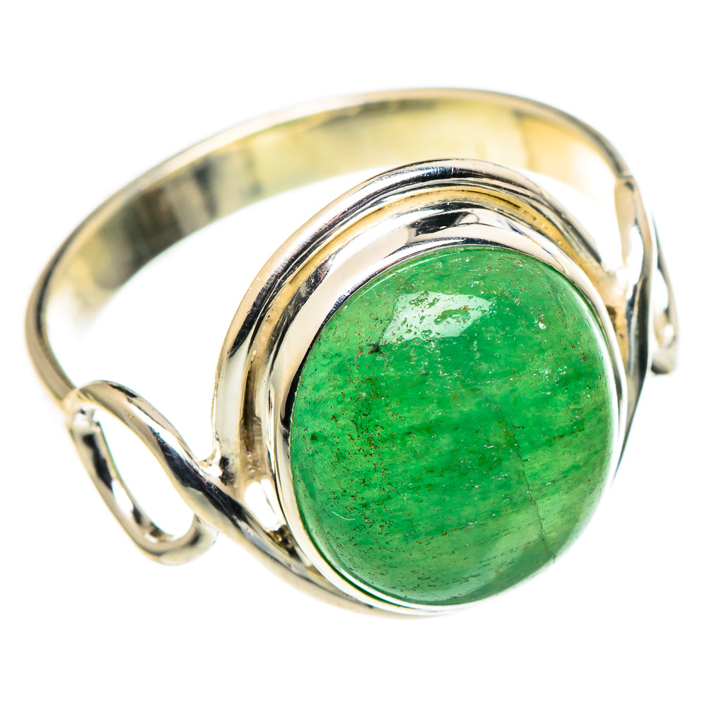 Green Aventurine Rings handcrafted by Ana Silver Co - RING98654