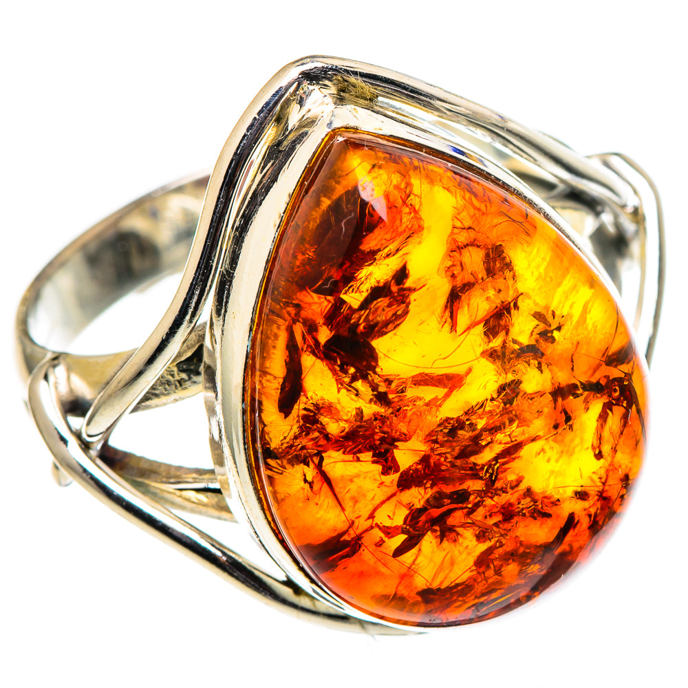 Baltic Amber Rings handcrafted by Ana Silver Co - RING98699