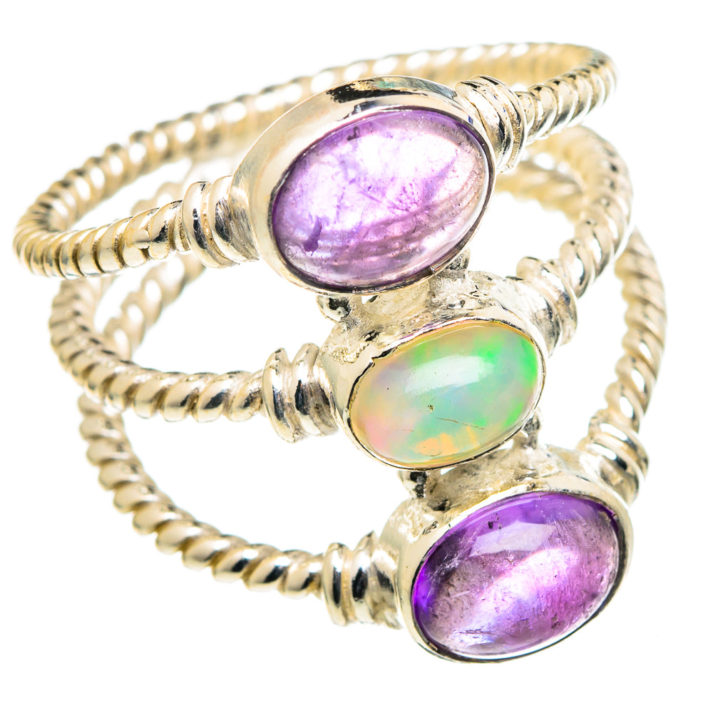 Ethiopian Opal Rings handcrafted by Ana Silver Co - RING98721