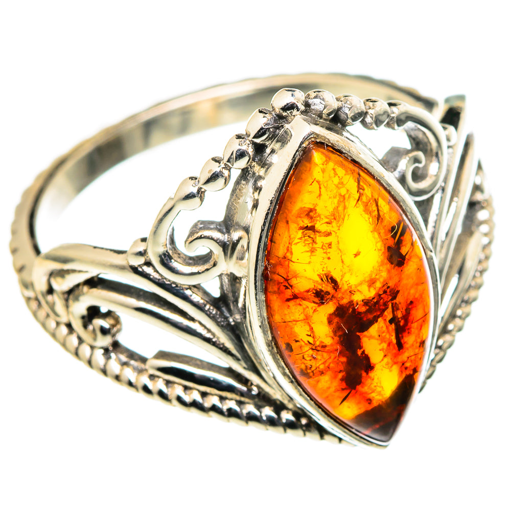 Baltic Amber Rings handcrafted by Ana Silver Co - RING98739