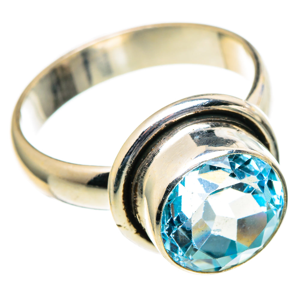 Blue Topaz Rings handcrafted by Ana Silver Co - RING98763 - Photo 2
