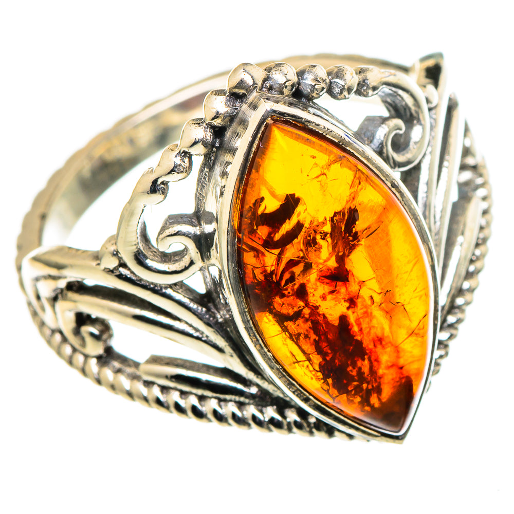 Baltic Amber Rings handcrafted by Ana Silver Co - RING98773
