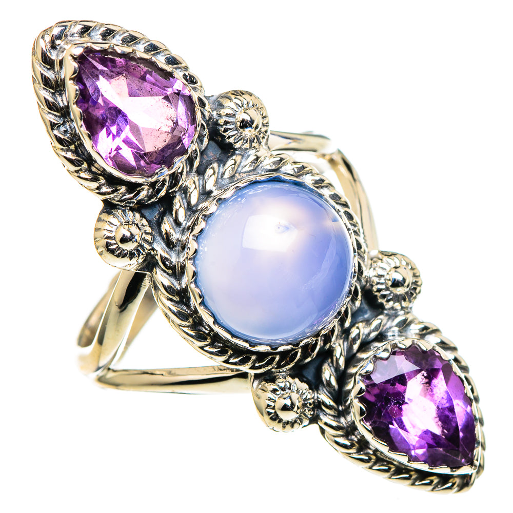 Chalcedony Rings handcrafted by Ana Silver Co - RING98842