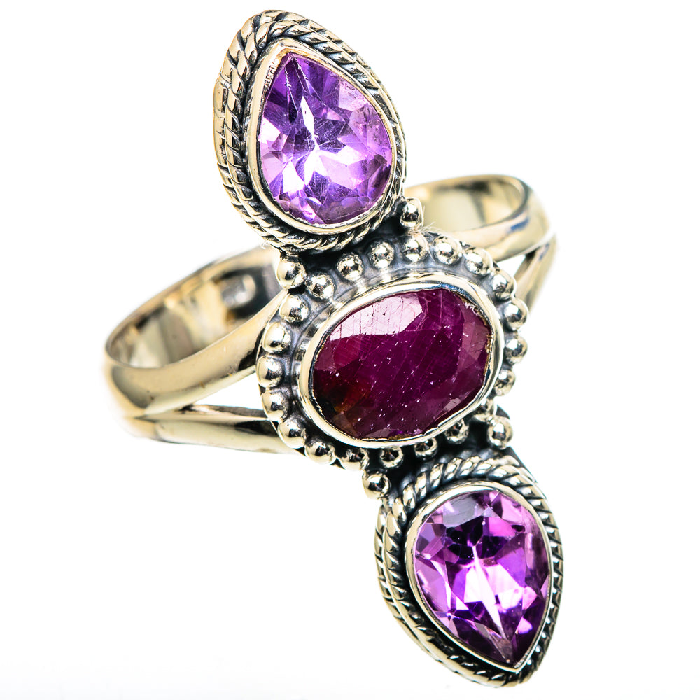 Ruby Rings handcrafted by Ana Silver Co - RING98885