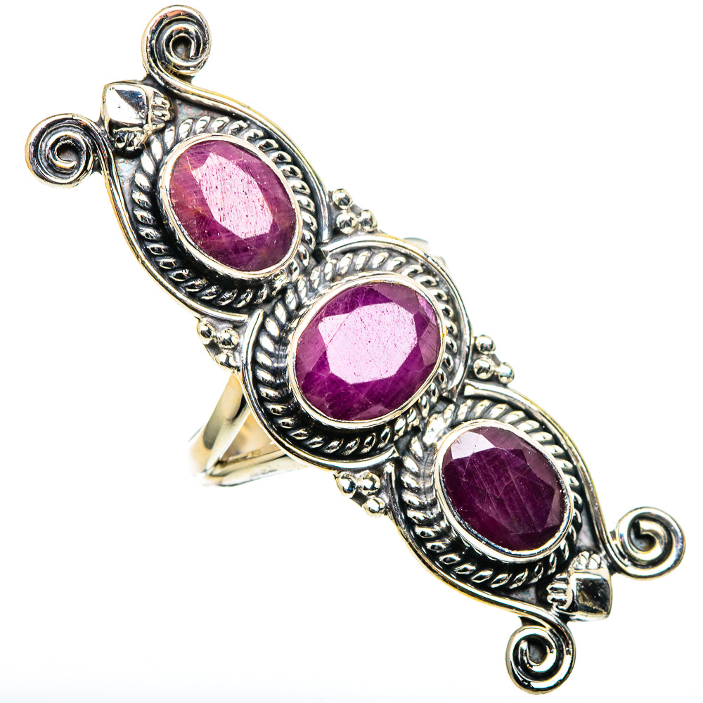 Ruby Rings handcrafted by Ana Silver Co - RING98908 - Photo 2