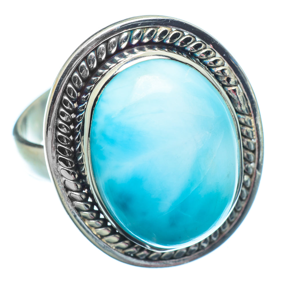 Larimar Rings handcrafted by Ana Silver Co - RING9891