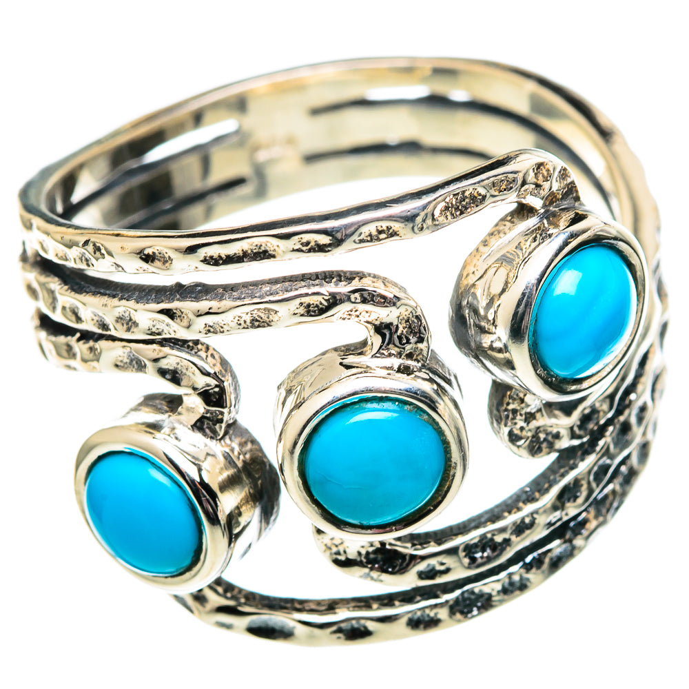Sleeping Beauty Turquoise Rings handcrafted by Ana Silver Co - RING98952