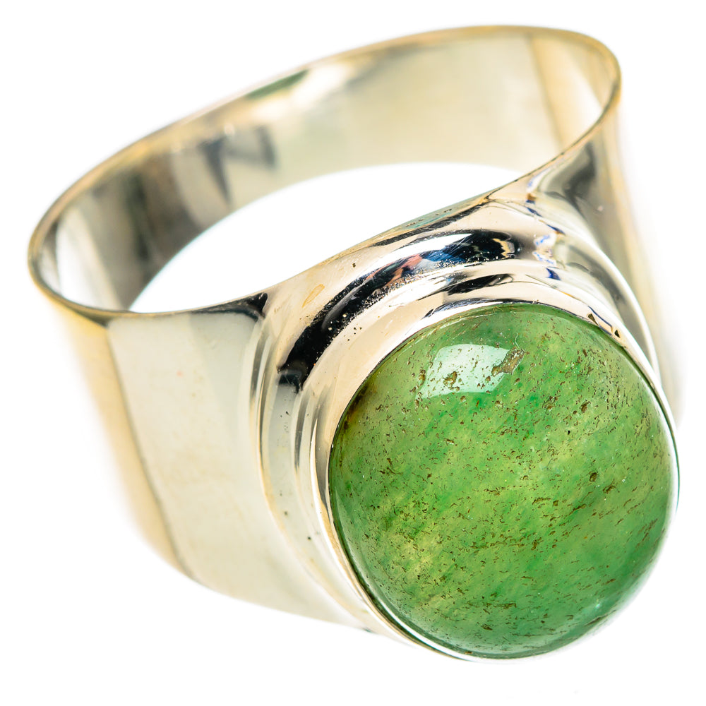 Green Aventurine Rings handcrafted by Ana Silver Co - RING98956 - Photo 2