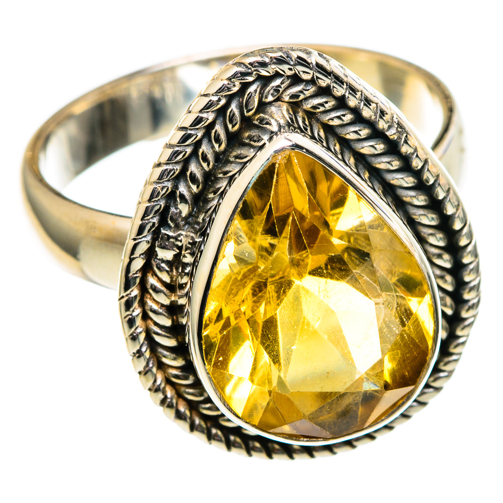 Citrine Rings handcrafted by Ana Silver Co - RING98960