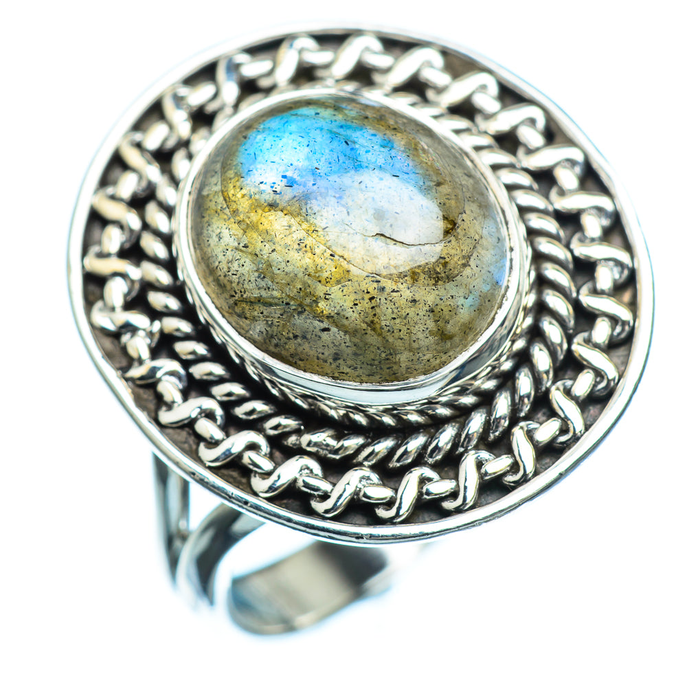 Labradorite Rings handcrafted by Ana Silver Co - RING989776