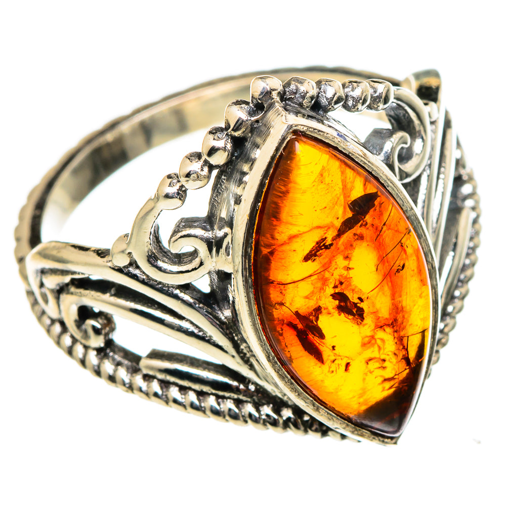 Baltic Amber Rings handcrafted by Ana Silver Co - RING99000