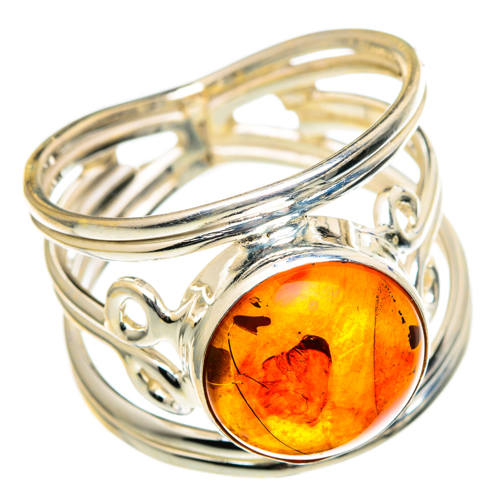 Baltic Amber Rings handcrafted by Ana Silver Co - RING99001