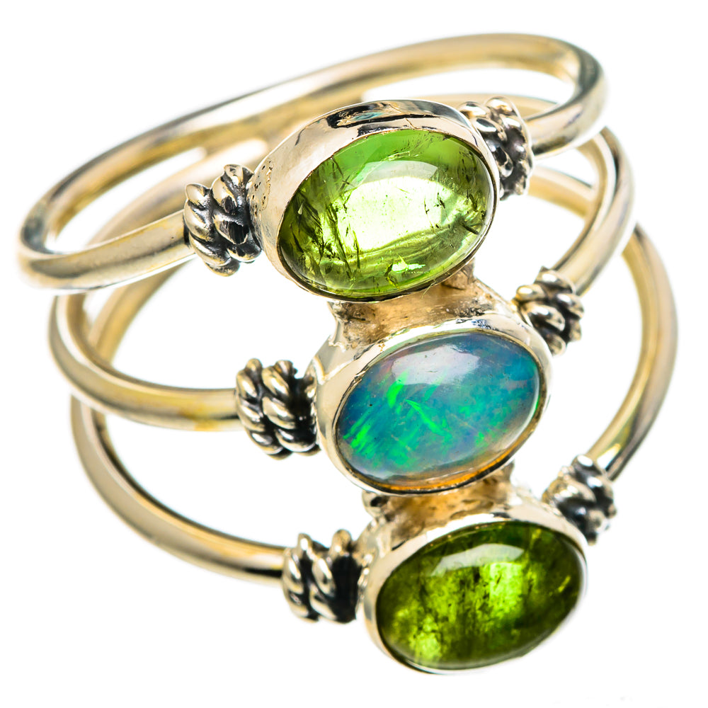 Ethiopian Opal Rings handcrafted by Ana Silver Co - RING99023