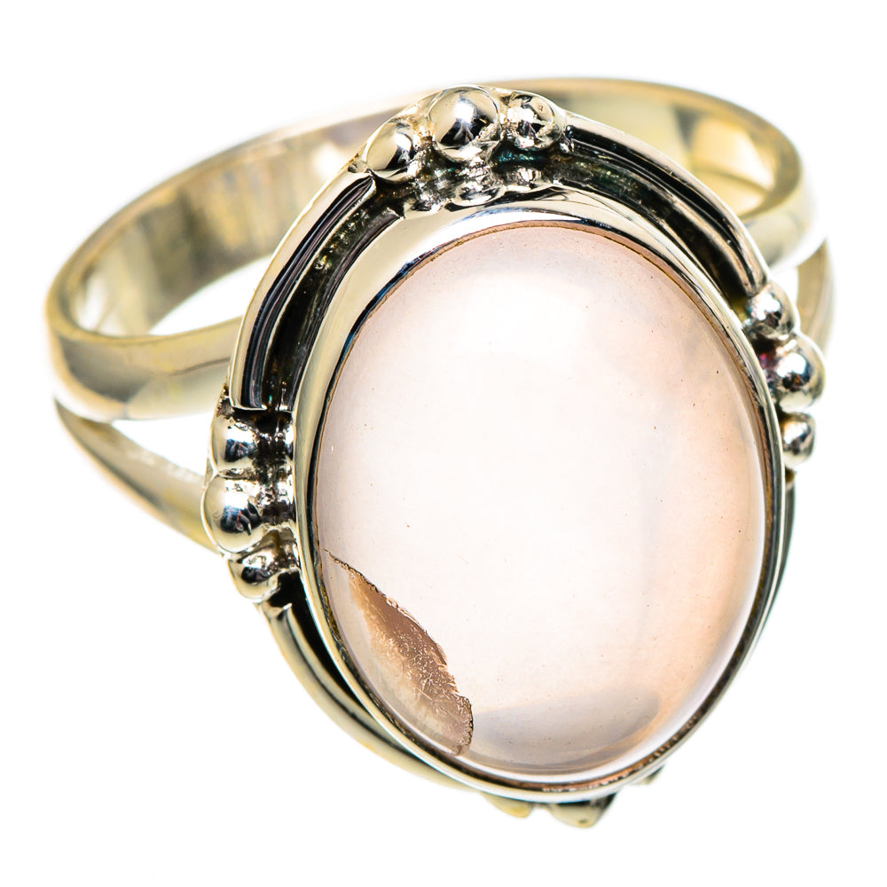 Rose Quartz Rings handcrafted by Ana Silver Co - RING99072