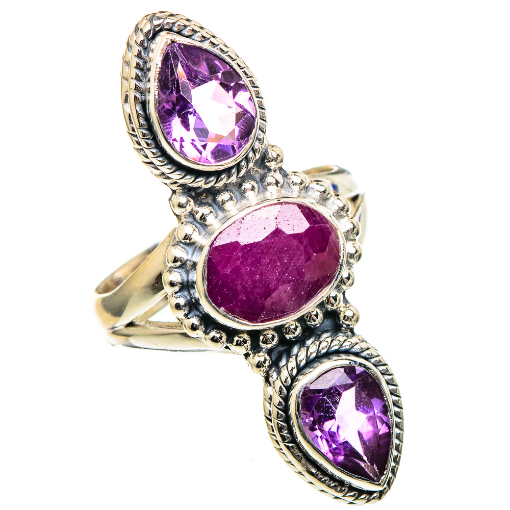 Ruby Rings handcrafted by Ana Silver Co - RING99108