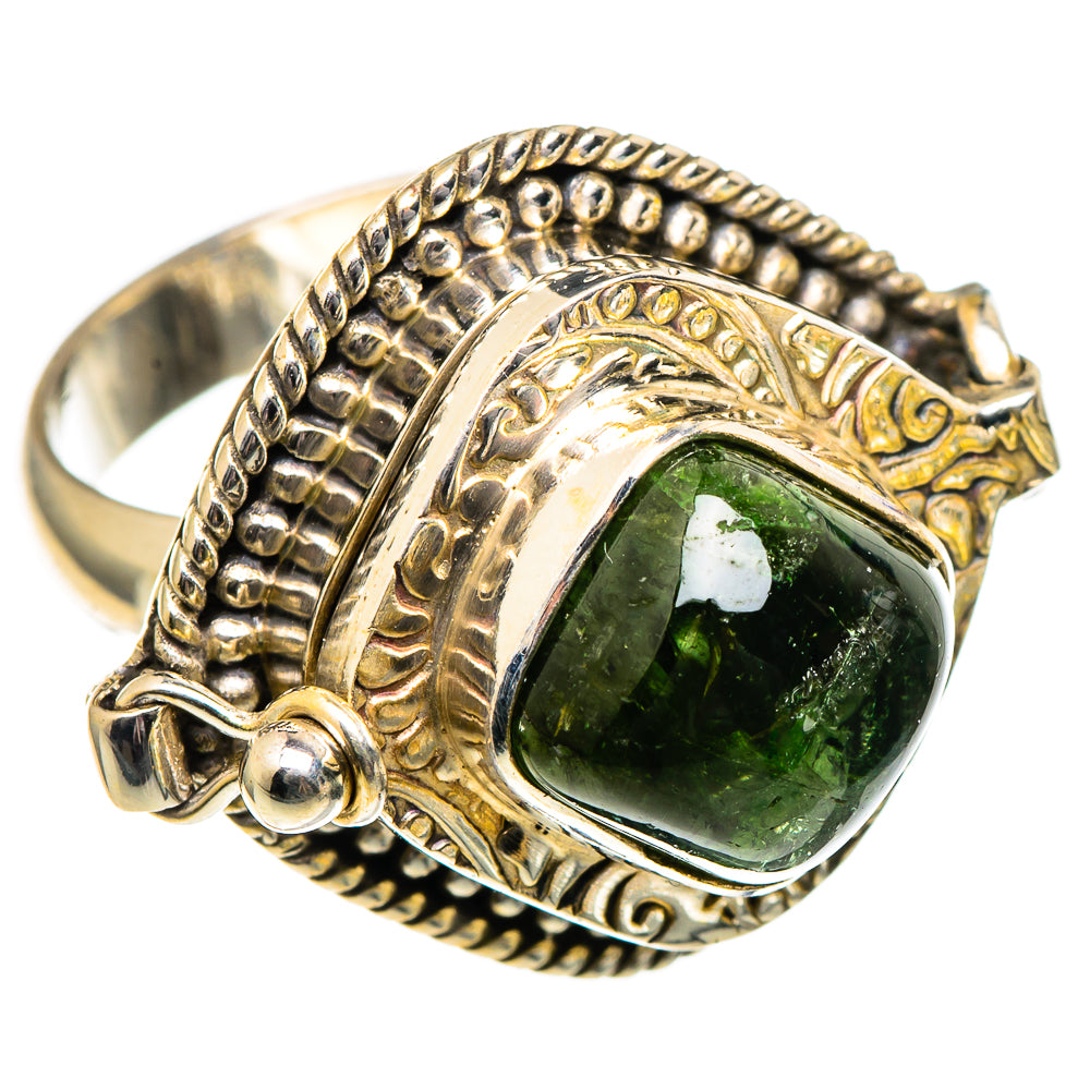 Green Tourmaline Rings handcrafted by Ana Silver Co - RING99130