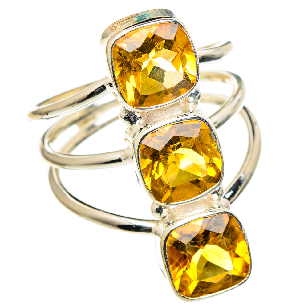 Citrine Rings handcrafted by Ana Silver Co - RING99135