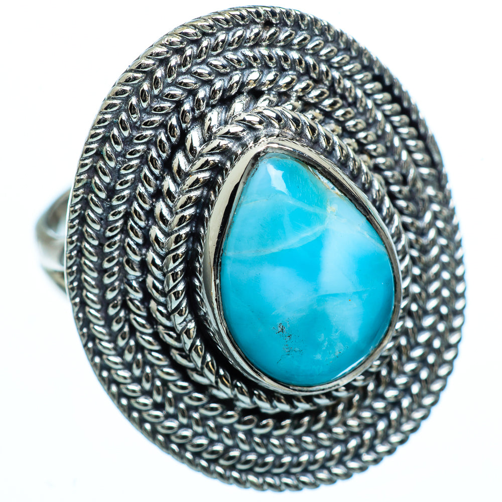 Larimar Rings handcrafted by Ana Silver Co - RING991903