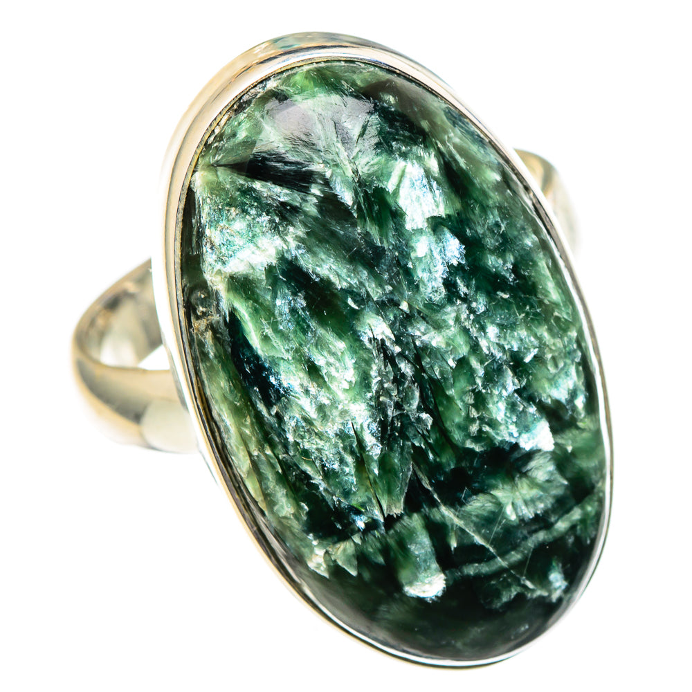 Seraphinite Rings handcrafted by Ana Silver Co - RING99212 - Photo 2