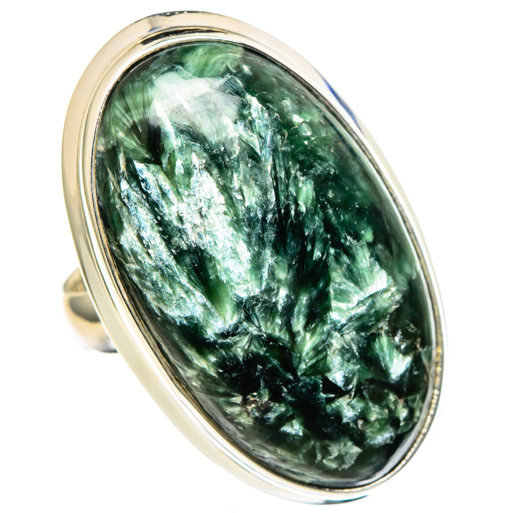 Seraphinite Rings handcrafted by Ana Silver Co - RING99230 - Photo 2