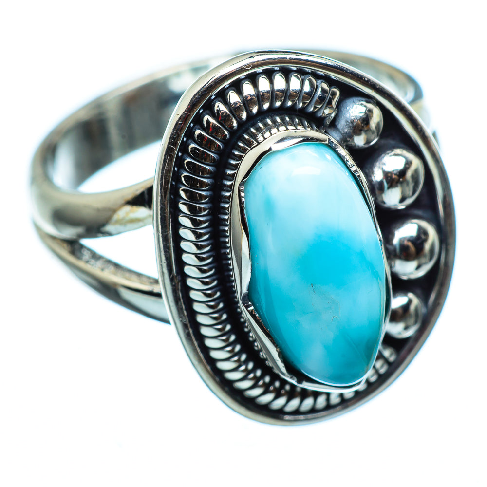 Larimar Rings handcrafted by Ana Silver Co - RING992477