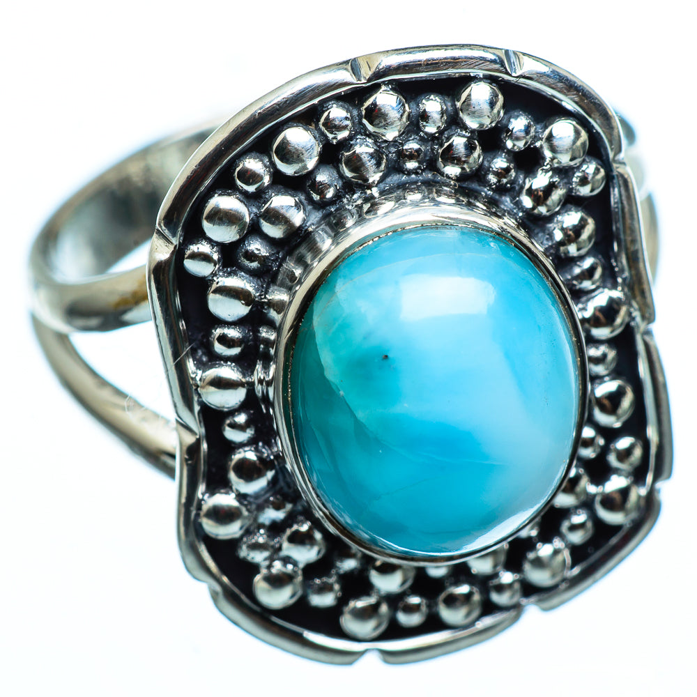 Larimar Rings handcrafted by Ana Silver Co - RING992561