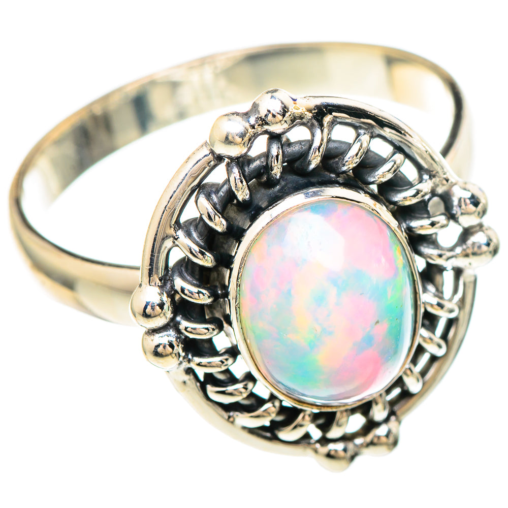 Ethiopian Opal Rings handcrafted by Ana Silver Co - RING99358