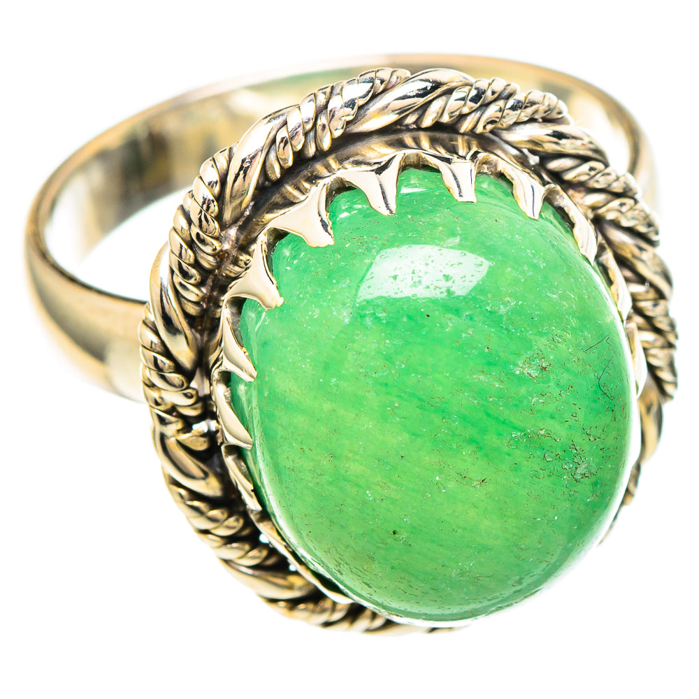 Green Aventurine Rings handcrafted by Ana Silver Co - RING99409