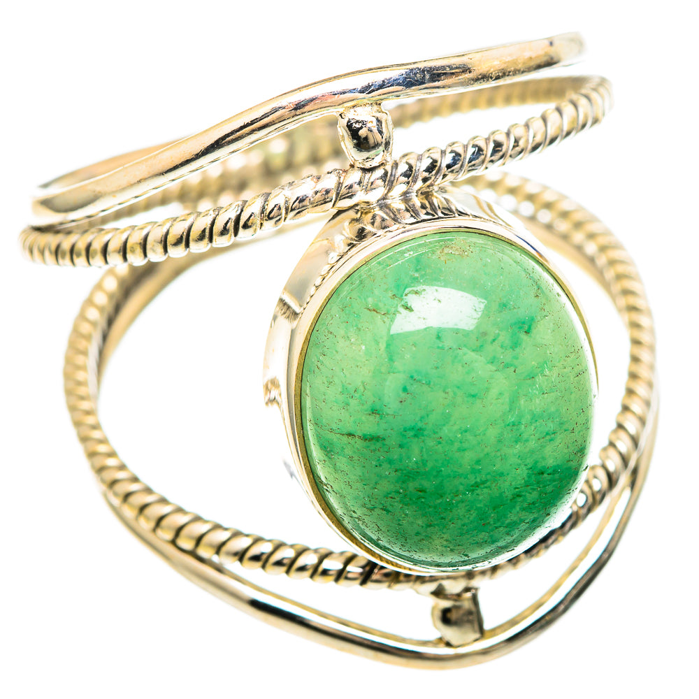 Green Aventurine Rings handcrafted by Ana Silver Co - RING99478