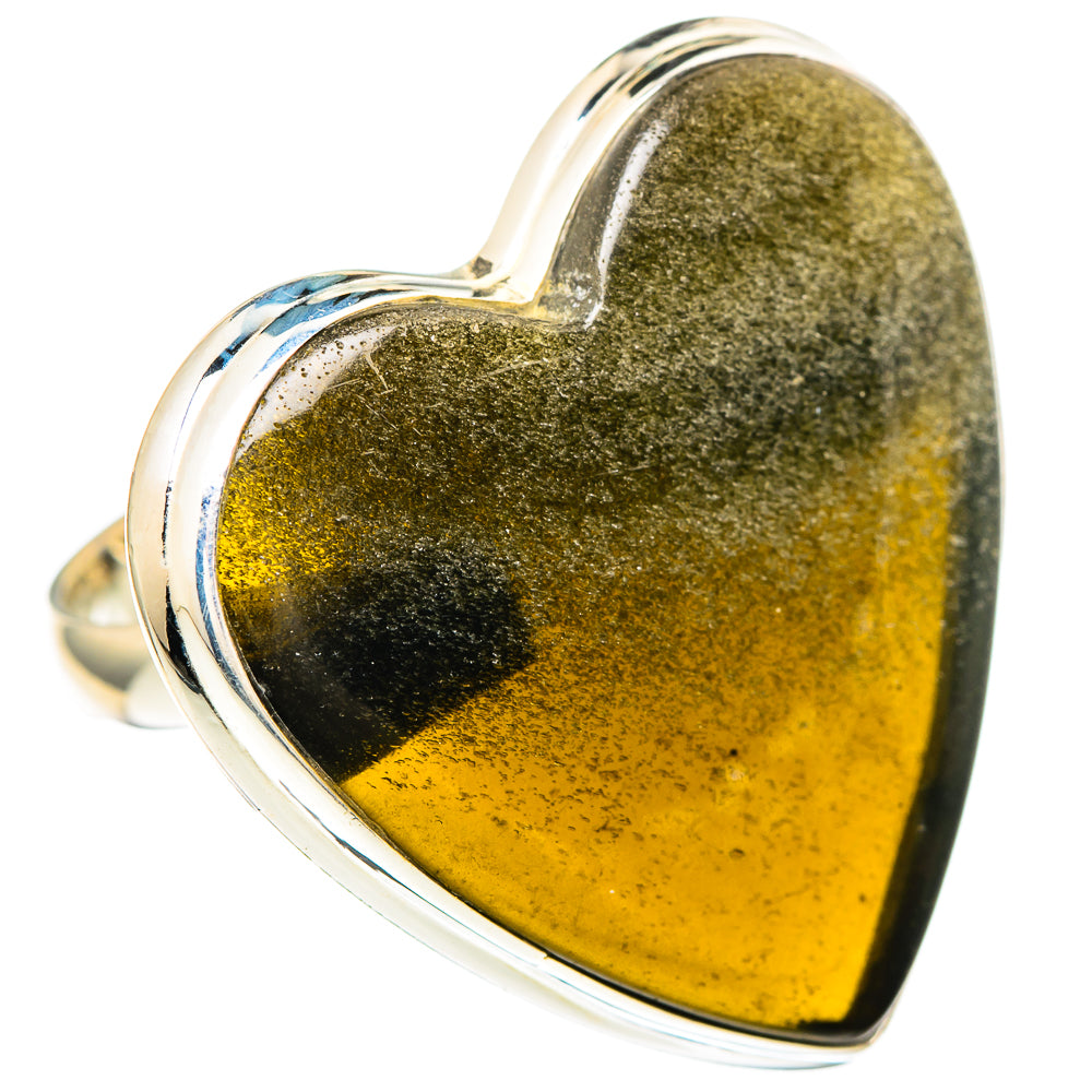 Gold Sheen Obsidian Rings handcrafted by Ana Silver Co - RING99490