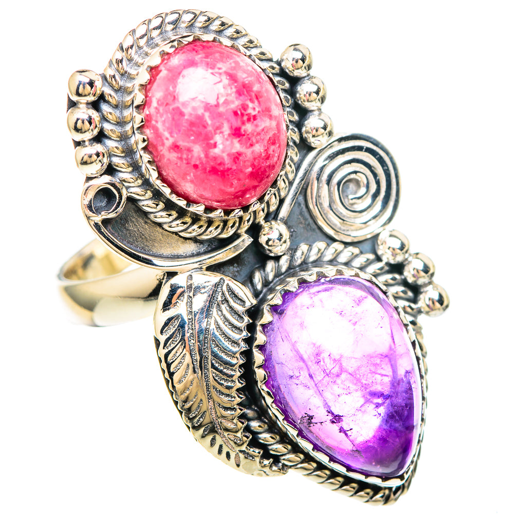 Rhodochrosite Rings handcrafted by Ana Silver Co - RING99512