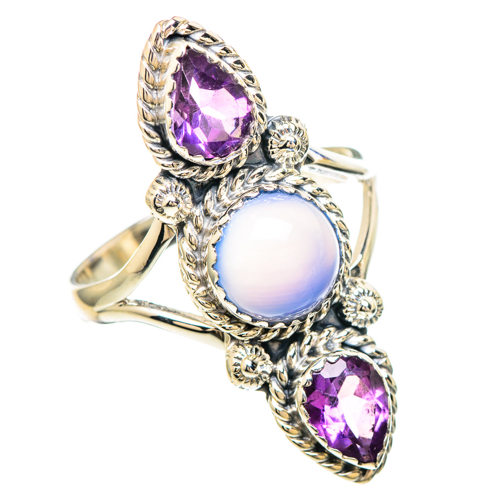 Aqua Chalcedony Rings handcrafted by Ana Silver Co - RING99513
