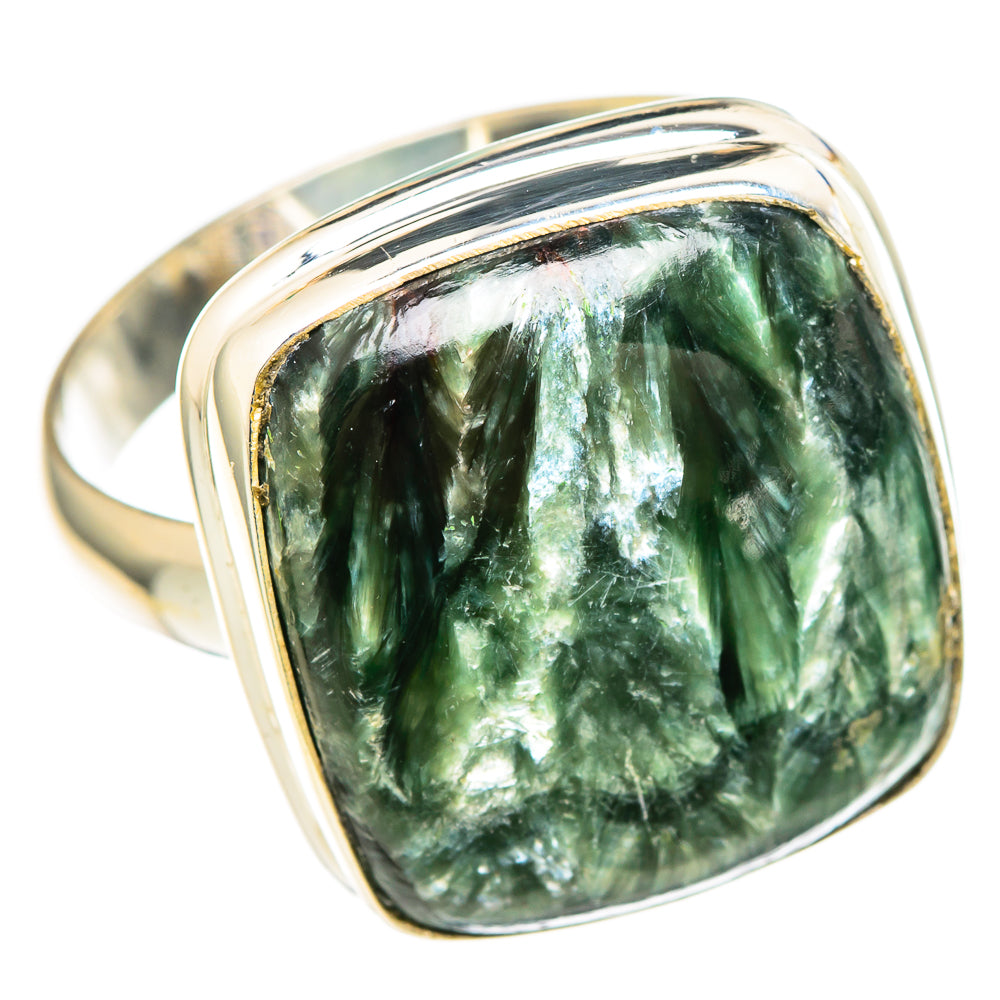 Seraphinite Rings handcrafted by Ana Silver Co - RING99543